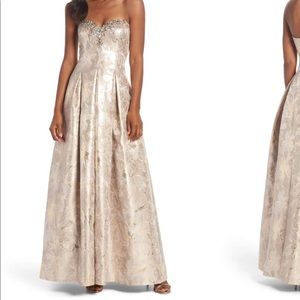 Eliza Bejewled Neckline Ballgown